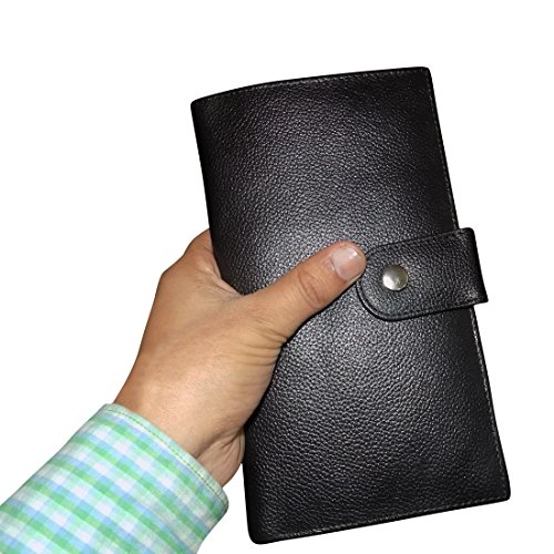 Image of STYLE SHOES Black Smart and Stylish Leather Passport Holder