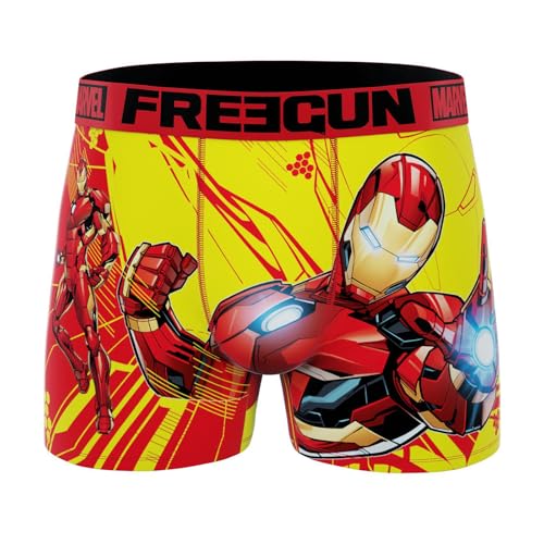 FREEGUN Herren-Boxershorts Marvel Avengers Iron Man, Mv16, M