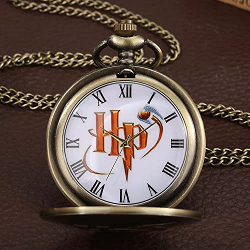 Image of AUGEN Premium Pocket Watch Metal Keychain Retro Vintage for Gifting With Key Ring Anti-Rust (Pack Of 1)