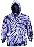 Ezhippie Sudadera con Capucha Tie Dye Colorful para Hombre, S