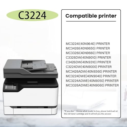 C3224 C3210K0 Black Toner Cartridge Replacement For Lexmark Lexc3210K0 C3210K0 Mc3224I Mc3426I Mc3326I C3326Dw C3426Dw C3224Dw Mc3426Adw Mc3224Dwe Mc3224Adwe Mc3326Adwe Printer, 1 Pack . #TOP1