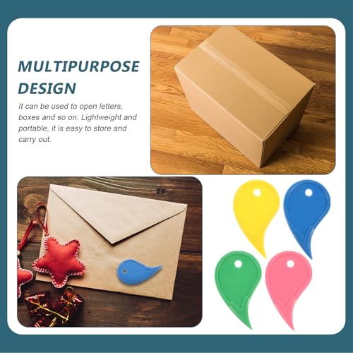 Abridor de cartas de plástico Healeved pack de 500 unidades multiusos 4