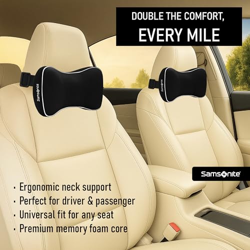 Image of Samsonite SA6302 Extra Soft Car Pillow /Black Neck Support