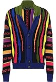 Carlo Colucci Strickjacke mit Knopfleiste, Navy, Cagnati, Navy, XL
