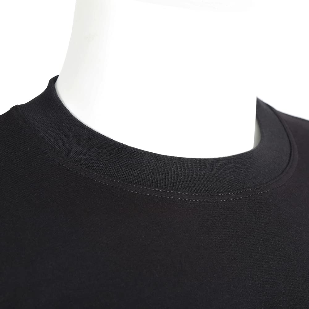 TEXFIRE - T-Shirt à Manches Longues Noir Ignifuge. Protection du Soudeur Contre Le Froid, la Chaleur et Les étincelles de soudage.