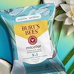 Burt's Bees Coconut & Lotus Face Wipes, for All Skin Types, Micellar Makeup Remover & Facial Cleansing Towelettes, 30 Ct. (3-Pack) - Image 2