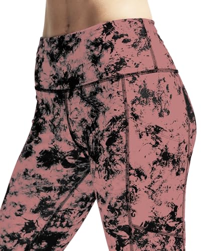 Image of Mehrang Women's Printed Gym wear /Active Wear Tights Strechable Leggings with Breathable Mesh and Side Pockets