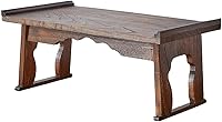 SINOBEST Foldable Paulownia Wood Laptop Desk - Bed Tray, Japanese Floor Table, Breakfast Serving, Meditation Altar (19.7x11.8x9.1in)