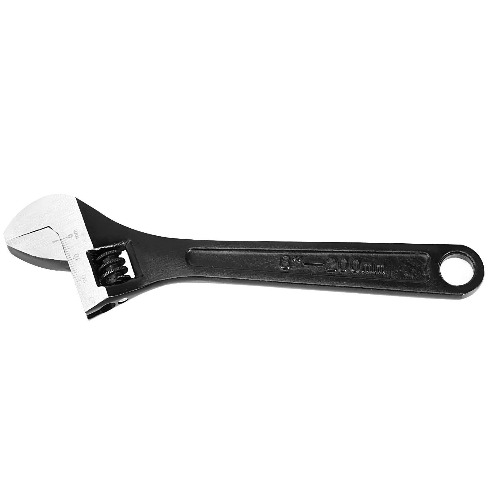 JOIKIT Confezione da 4 chiavi regolabili da 20 cm, con apertura a ganascia larga, finitura in ossido nero per smontaggio di tubi, automotive, e dadi per tubi