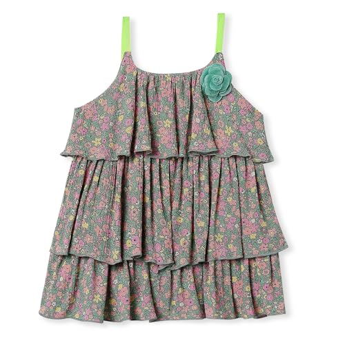 Image of Nautinati Baby Girls Strap Sleeve Fit & Flare Frock | Age 0-3 Years