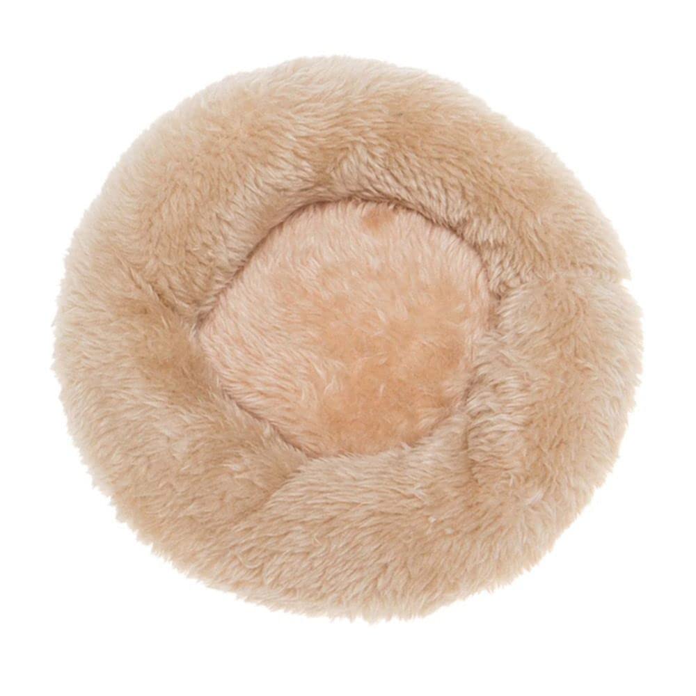 Hamster Bed Round Soft Warm Cushion for Small Animal, Mini Comfortable Sleep Mat Pad for Guinea Pigs, Squirrel, Mice, Rats, Chinchilla(S,Light Brown)