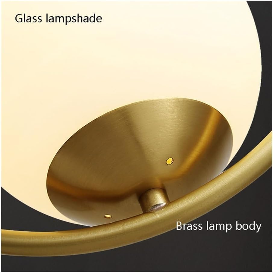 Lámpara colgante moderna para techos altos con cristal transparente 5
