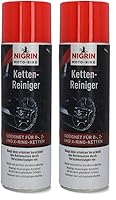 NIGRIN MOTO-BIKE Ketten-Reiniger für Motorrad, geeignet für O-, Z- und X-Ring-Ketten, 500 ml, Grün (Packung mit 2)