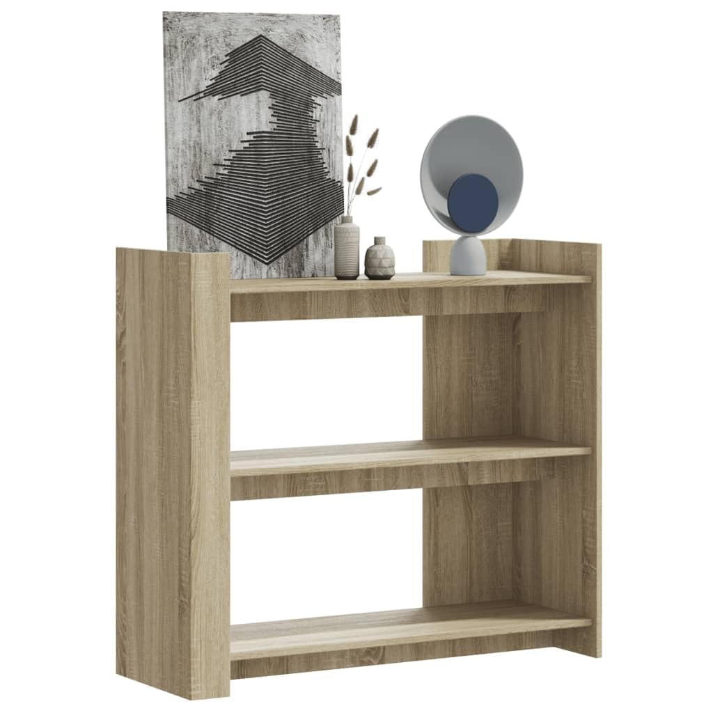SXZenSpace Console Table Sonoma Oak 100x35x90 cm Engineered Wood Side with Shelf Robust Construction for Living Room Hallway Bedroom