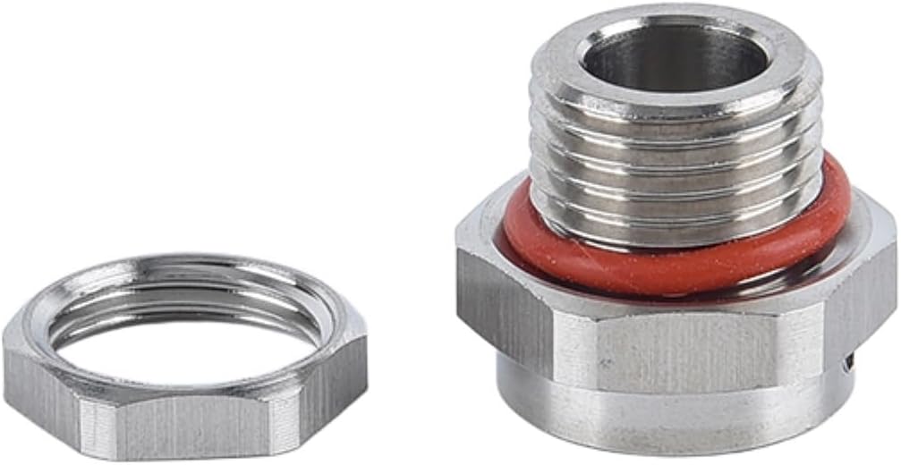 1PCS 304 Stainless Steel Waterproof Air Vent Valve M5-M25 Screw In Protective Plug E-PTFE Metal Breather Vent Valve(SS M25X1.5 1pcs,With nut)
