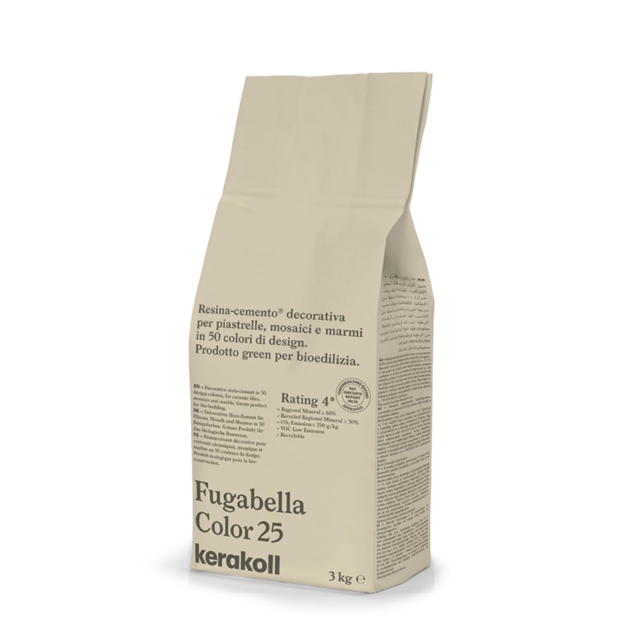 Fugabella Color Grout 3kg (25) - Polymer-based, Porcelain, Ceramic Grout — image 1