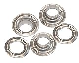 12 Qty-C. S. Osborne and Co.-No. SS-4-STAINLESS Steel Plain Grommets,Size 4. MPN #72890