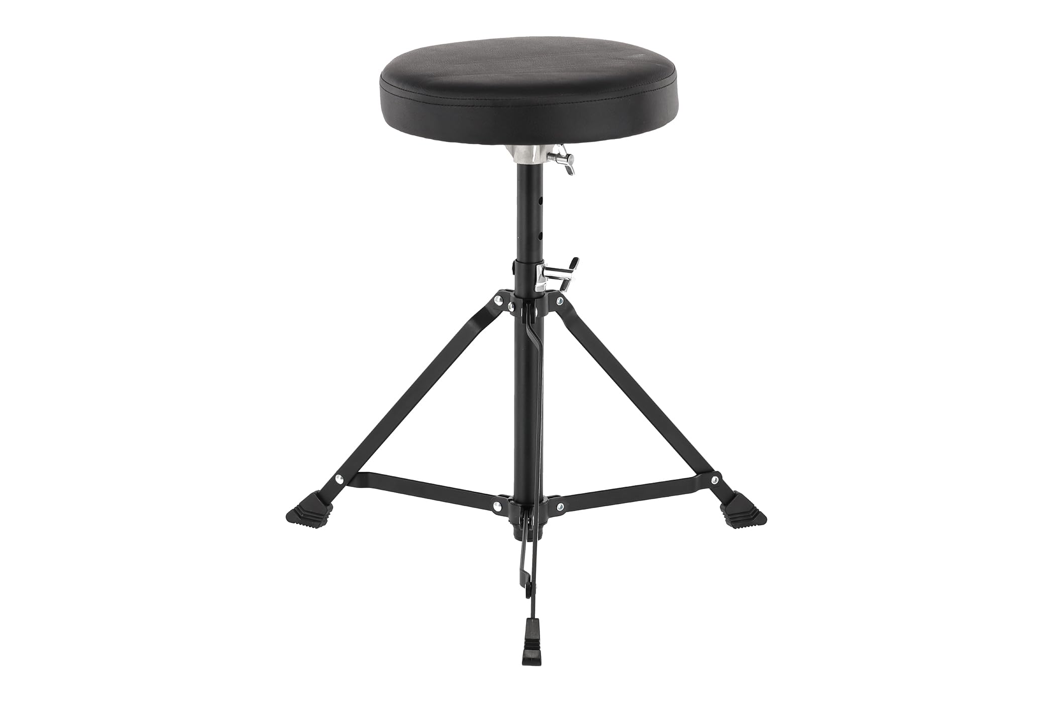 Seggiolino per Batteria, Tondo Dt-90 Black, Adjustable Altezza, Sostengno Singolo