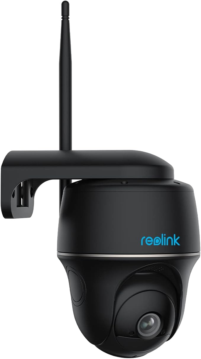 Reolink Solar Powered Security Camera, Argus 3 Ultra+Solar Panel With 2.4/5GHz WiFi, 4K Color Night Vision Battery CCTV Camera Systems