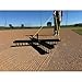 Yard Tuff Cross Drag Leveler with 60 Steel Spikes, Tow Rope & Weight Post, Heavy-Duty Soil & Field Leveling Tool for Arenas & Baseball Infields, Black