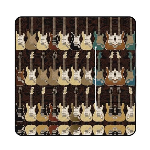 Tapis d'intérieur et couverture de plage pliable guitare - 2
