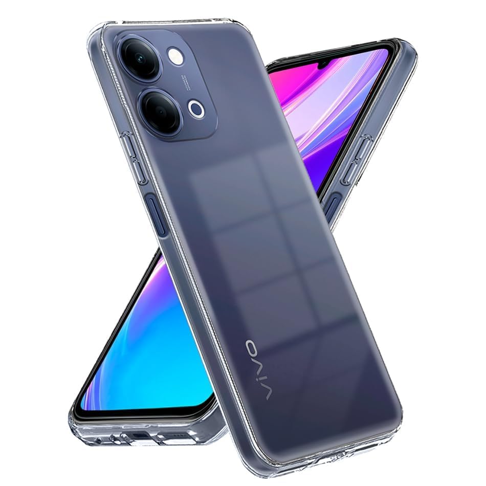 Image of Sars Soft Silicon Protective Flixible TPU Back Case Cover for vivo Y11 5G - Transparent