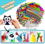 2000+ Pcs Arts and Crafts Supplies for Kids - Kids Craft kit for Boys & Girls - Craft Box Gift for Ages 4-6, 6-8, 8-12