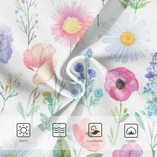 Joisal Toddlers Underwear Floral 2t Cotton Panties for Girl Animals Kids Undies Briefs Wildflowers Pastel3