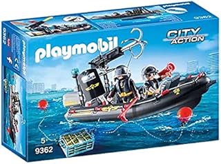 Playmobil City Action 9362 SWAT Boat, Floats On Water, For Children Ages 5+