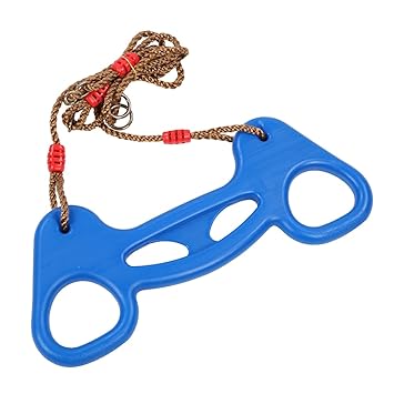 Kids Pull Up Rings, Durable 300kg Load Bearing Kids Swing Bar Rings for Indoor and Outdoor for Fitness Equipment for Backyard for Outdoor Playground(Blue)