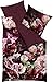 Produktbild Kaeppel Wendebettwäsche Deep Garden Mako-Satin aubergine Größe 135x200 cm (80x80 cm)