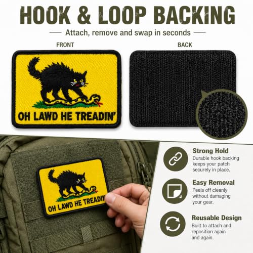 Funny Embroidered Morale Patch Retro Humor Design by SILFGRLF - Used condition - Image 4