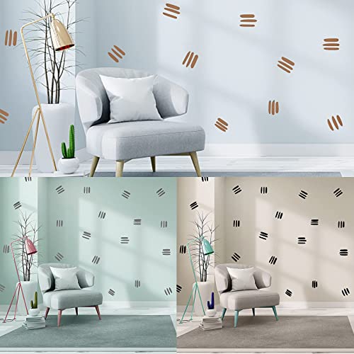 Gukasxi 9 Sheet Line Wall Decals Modern Wall Stickers 3 Colors Boho Stickers for Wall Removable Peel and Stick Wall Decals Office Wall Decals