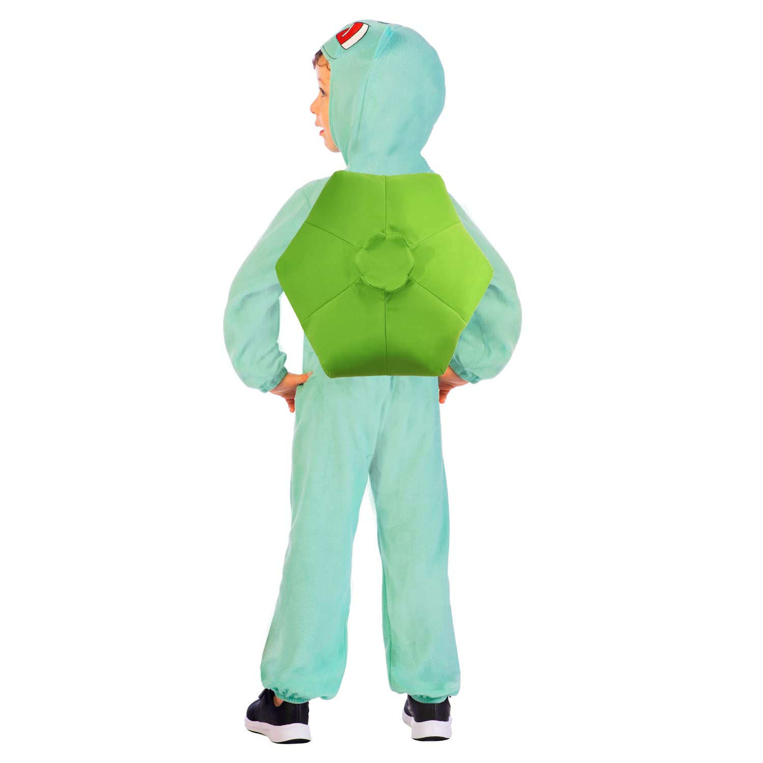 amscan - Costume da Bulbasaur Pokémon con licenza ufficiale per bambini, età: 3-10 anni
