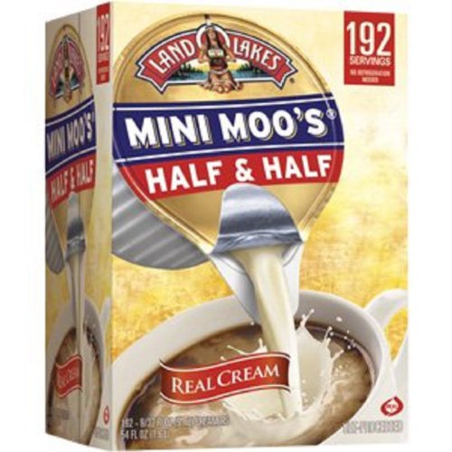 SCS17 Land O'Lakes Mini Moo's Half and Half Real Creame- Box of 192 Servings