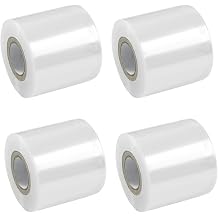 4-Pack Grafting Tape 2000 Ft Total - 2" x 492 Ft Self-Adhesive Stretch Plant Wrap for Fruit Trees & Budding - Clear PE Moisture Barrier Film for Nursery, Garden Tools, Lab Sealing & Pallet Wrapping