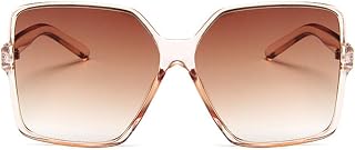Dollger Oversized Square Sunglasses Women Men Big Wide UV400 Fashion Shades Unisex Trendy Shades