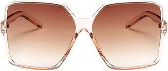 Dollger Oversized Square Sunglasses for Women Big Large Wide Fashion Shades for Men UV Protection Unisex
