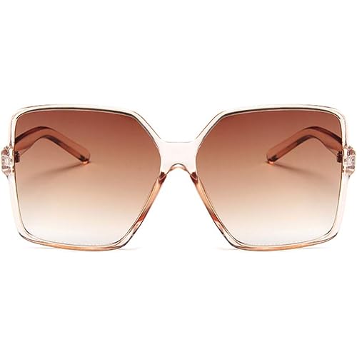 Dollger Oversized Square Sunglasses for Women Big Large Wide Fashion Shades for Men 100% UV Protection Unisex