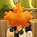 ALOEU Blätter Plüsch Kissen Kawaii Ahornblatt Ginkgo Blatt grünes Blatt Plüsch Puppen Gefüllte Weiche Pflanze Kissen für Home Sofa Decor (B)
