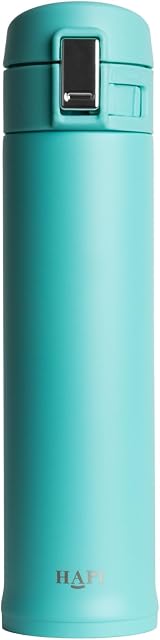 Hapi Bottles Travel Flask for Hot and Cold Drinks | Coffee Cup Travel Mug | Small Thermo Flask Bottle | Gifts for Women Men Him Her | Leak Proof BPA Free Thermal Mug | 500ml | Teal