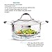 Two-Pack (Large and Standard) Vegetable Steamer Basket Set - Steamer Inserts for Instant Pot + Safety Tool - 100% Stainless Steel - Pressure Cooker & Instant Pot Accessories, Pot in Pot - Egg Rack