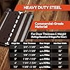 Double Action Spring Saloon Door Hinge | Cafe Doors, Door Hardware for in & Out Doorway Swing, Commercial Grade Double Swing Heavy Duty Door Hinge Variety of Sizes (Black, 2 inch)