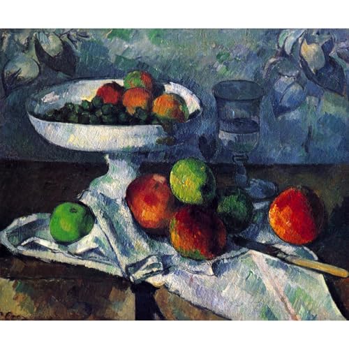 Impression giclée Cezanne Nature morte avec bol de fruits 61x81cm