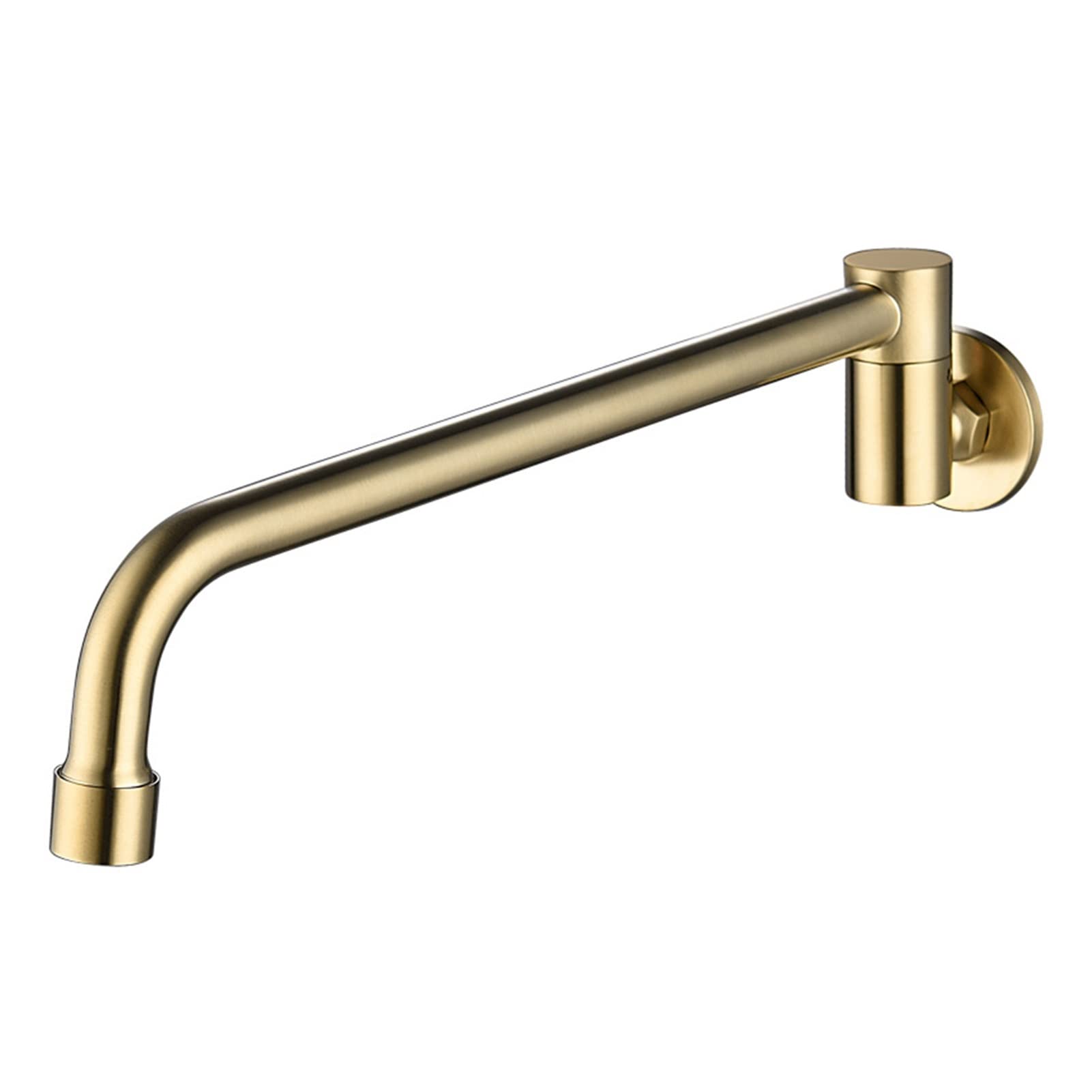 SaryEdge Copper Brushed Gold In-wall Single Cold Kitchen Faucet Laundry Pool Mop Pool Faucet Swing Quick Open Cold Water Faucet,