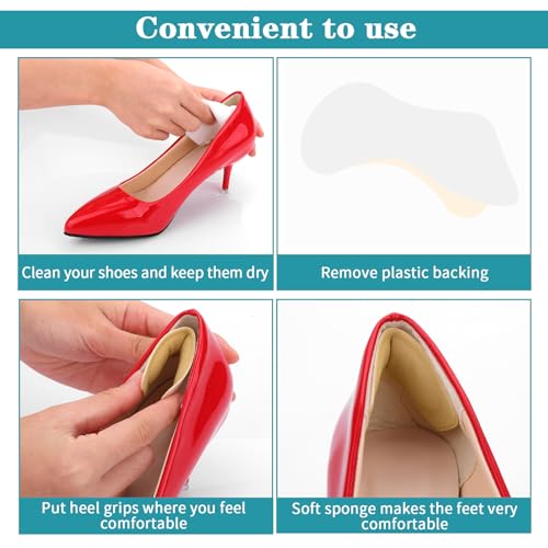 ElevateTech 4 pares de rellenos para zapatos y almohadillas para talón miniatura 6