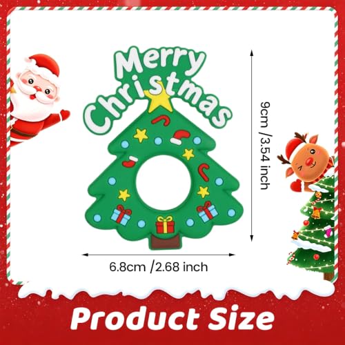 Image of Baby Silicone Christmas Tree Teether,Sensory Chew Toys