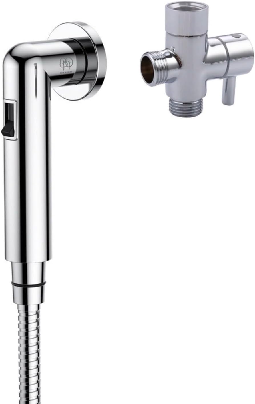 Handheld Bidet Sprayer for Toilet - Bum Gun Bidet Sprayer Kit with Adjustable Pressure, Bathroom Bidet Attachment, Cloth Diaper Sprayer, Feminine Wash, Easy Install, Leak-Free