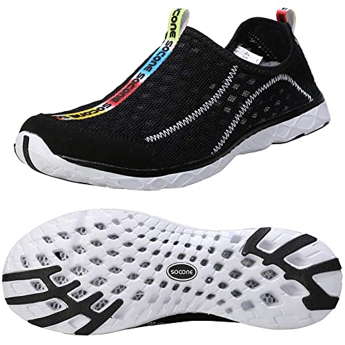 Image of Men's Quick Drying Aqua Water Shoes,3-Second Drainage & All-Terrain for Swimming,Hiking,Yoga
