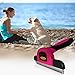 DakPets Stainless Steel Pet Deshedding Tool - Grooming Brush for Cats and Dogs, Removes Trapped Hair, Reduces Shedding by Up to 95%, All Hair Types, Includes Protective Blade Cover, Pink, 4 inches